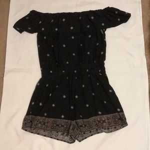 Off the Shoulder Romper shorts